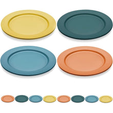 10 Zoll Kunststoff Teller Set – 8 Stück, Spülmaschinenfest & Unzerbrechlich