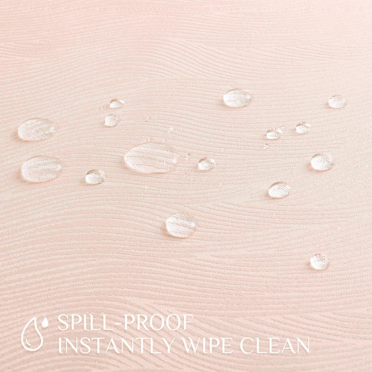 Rechteckige Tischdecke Jacquard Wirbelmuster – Wasserabweisend Rosa
