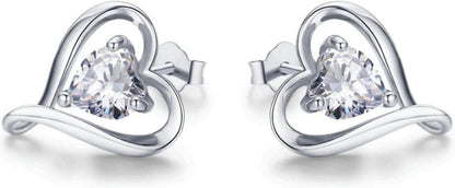 Ohrstecker Set Damen Rosegold Silber Gold Valentinstag Weihnachten