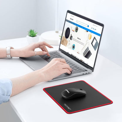 TECKNET Gaming Mousepad 27x21cm Wasserdicht Rutschfest Gummi PC Büroarbeit