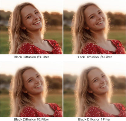 77mm Black Mist 1/8 Filter für Video & Porträtfotografie