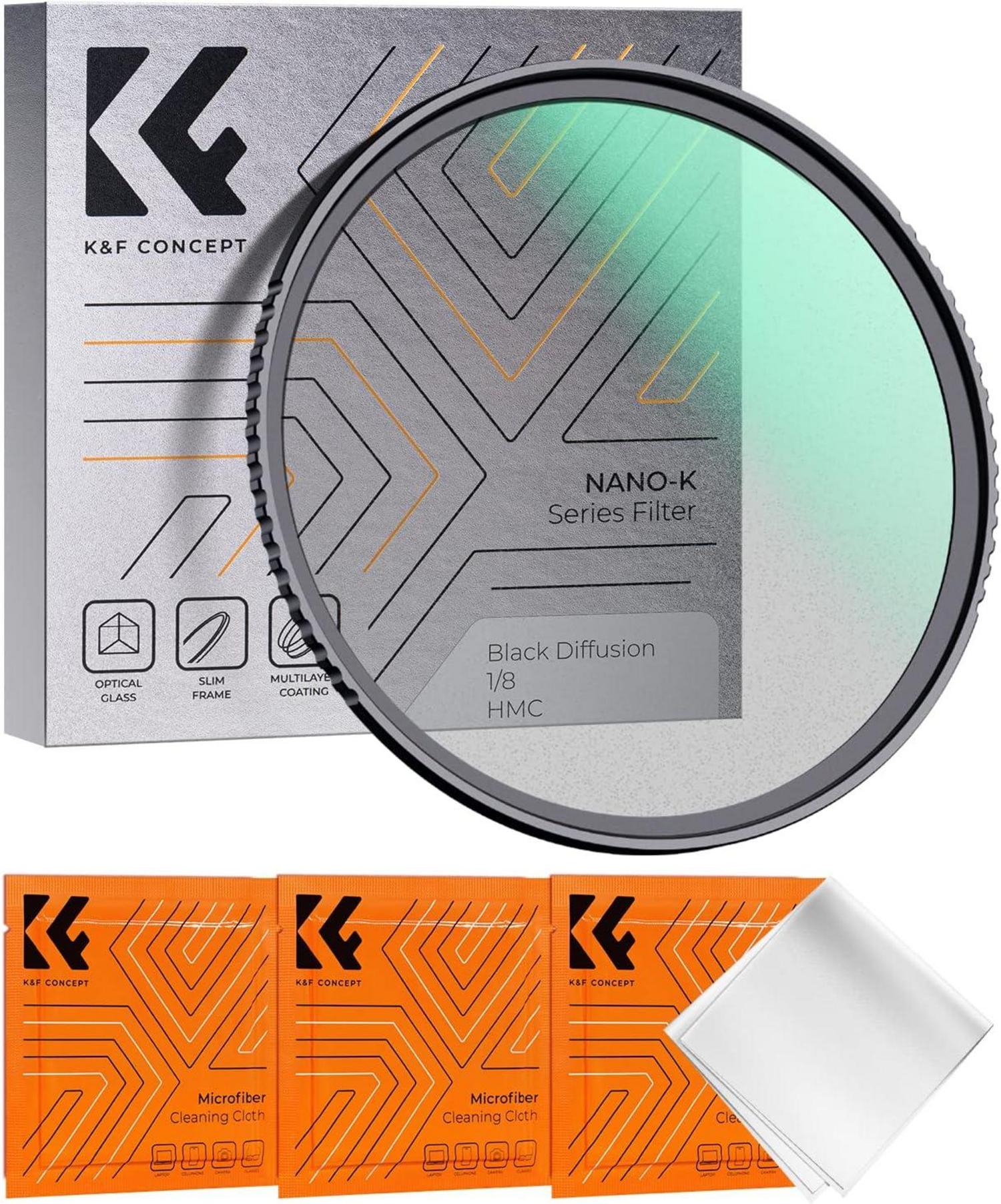 Nano-K Black-Mist 1/8 Filter 82mm Nanobeschichtung Diffusion