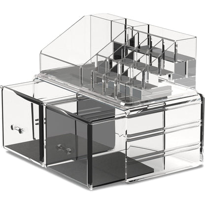 Kosmetik Organizer 2 Lagen Transparent für Bad & Schlafzimmer