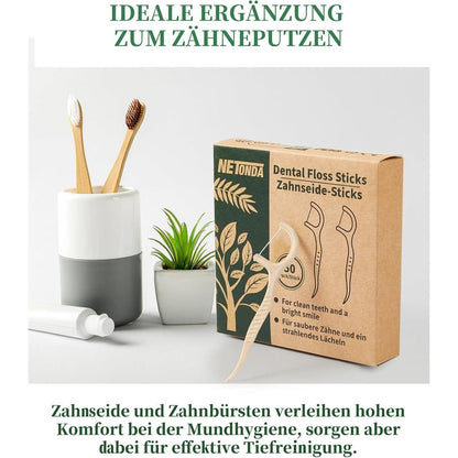 300 Nachhaltige Zahnseide Sticks Vegan Dental Floss PLA
