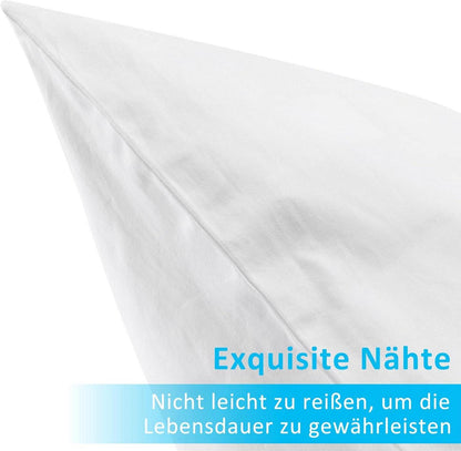 ATsense Kissenbezug 40x40 cm 100% gewaschene Baumwolle