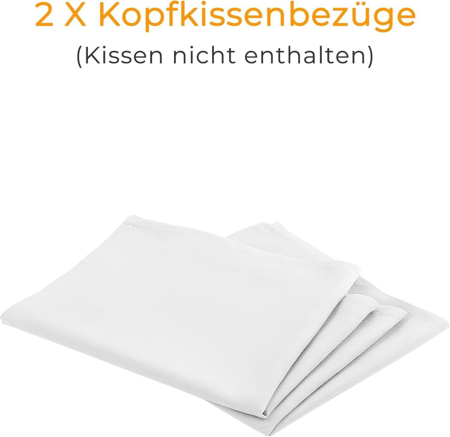 ATsense Kissenbezug 40x40 cm 100% gewaschene Baumwolle