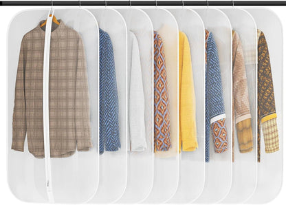 Kleidersack 8er Set 60*100cm Transparent mit Reißverschluss