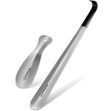 ZOMAKE Schuhlöffel Metall 2er Set 42cm Edelstahl Shoe Horn