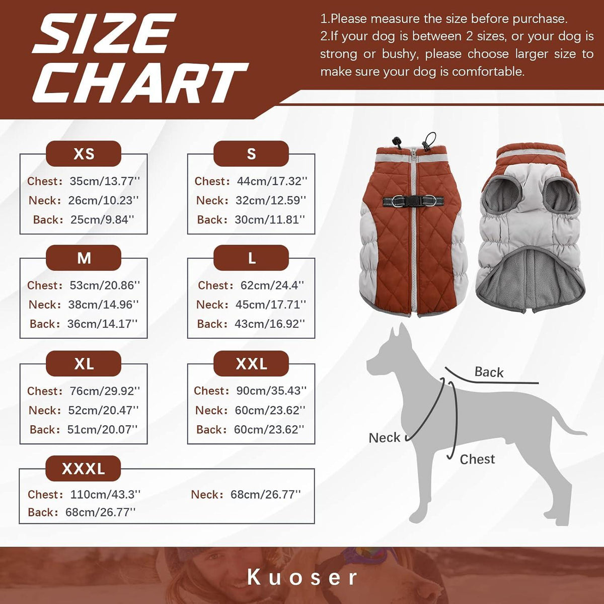 Wasserdichter Hundemantel Winterjacke für Kleine Mittlere