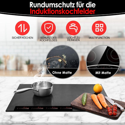Induktionskochfeld Schutzmatte Silikon Multifunktionale Schwarz