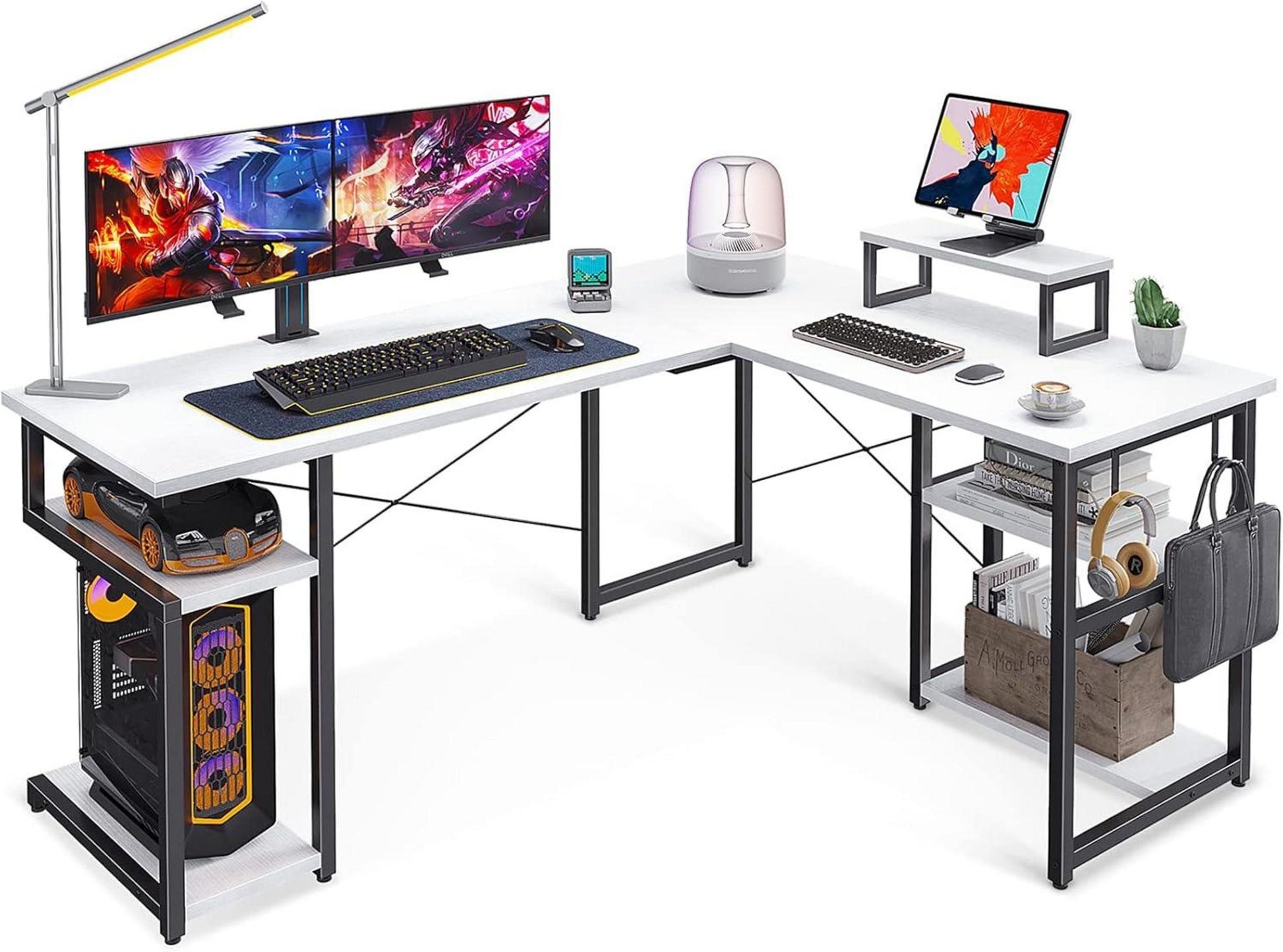 Gaming Schreibtisch mit Regal und