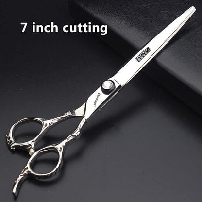 Professionelle Friseurschere 6/7 Zoll Schwarz Rosenmuster