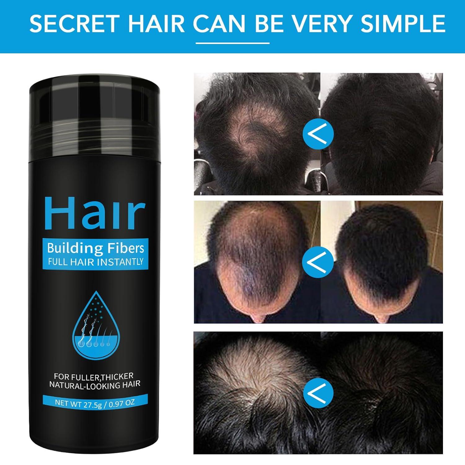 Schwarzes Faser-Haar-Pulver-Spray für dauerhafte Haarfaser-Ergebnisse