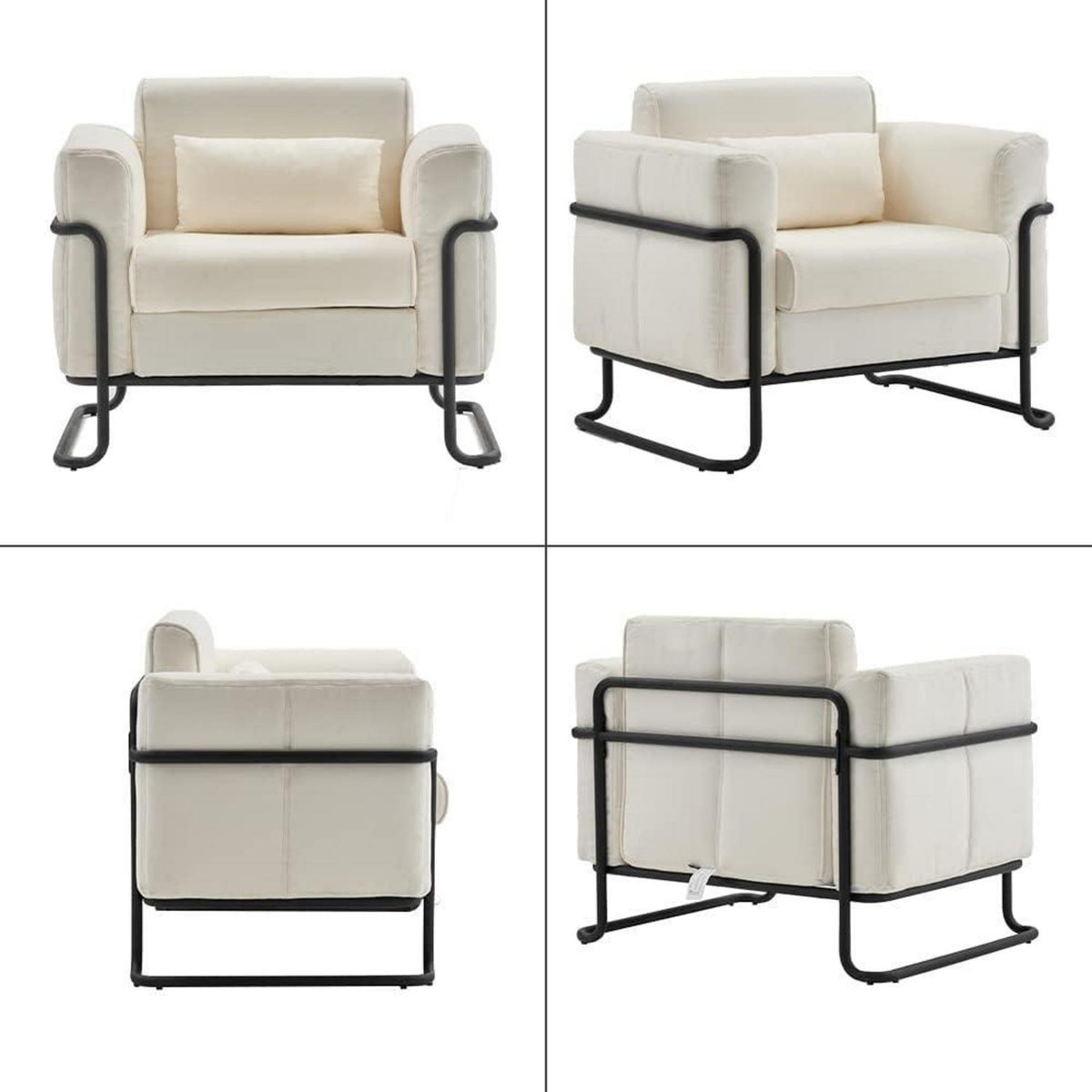 Creme Loungesessel – Bequemer Relaxsessel für Wohnzimmer & Schlafzimmer
