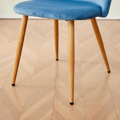 Samt Esszimmerstühle Set (2/4/6) – Blau