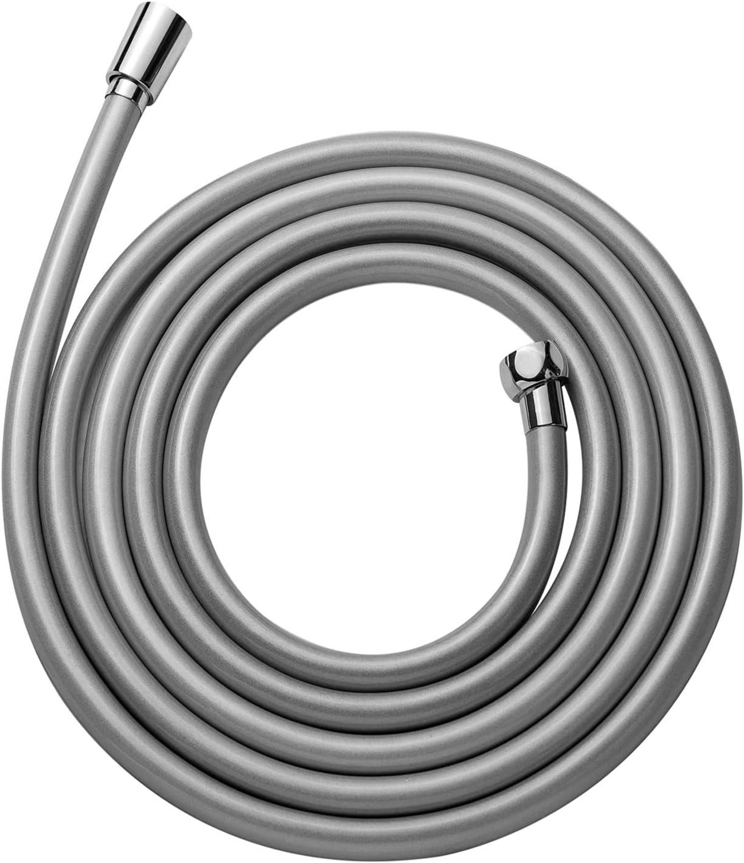 Duschschlauch PVC 3,0 m Hochdruck Brauseschlauch silberfarben