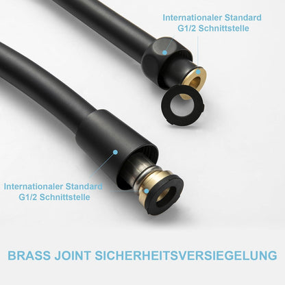 Duschschlauch 3,0 m PVC Universal Duschrohr Hochdruck Badarmaturen