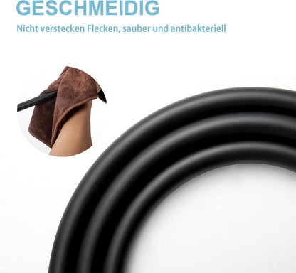 Duschschlauch 3,0m PVC Hochdruck Mattschwarz Badarmaturen Ersatz