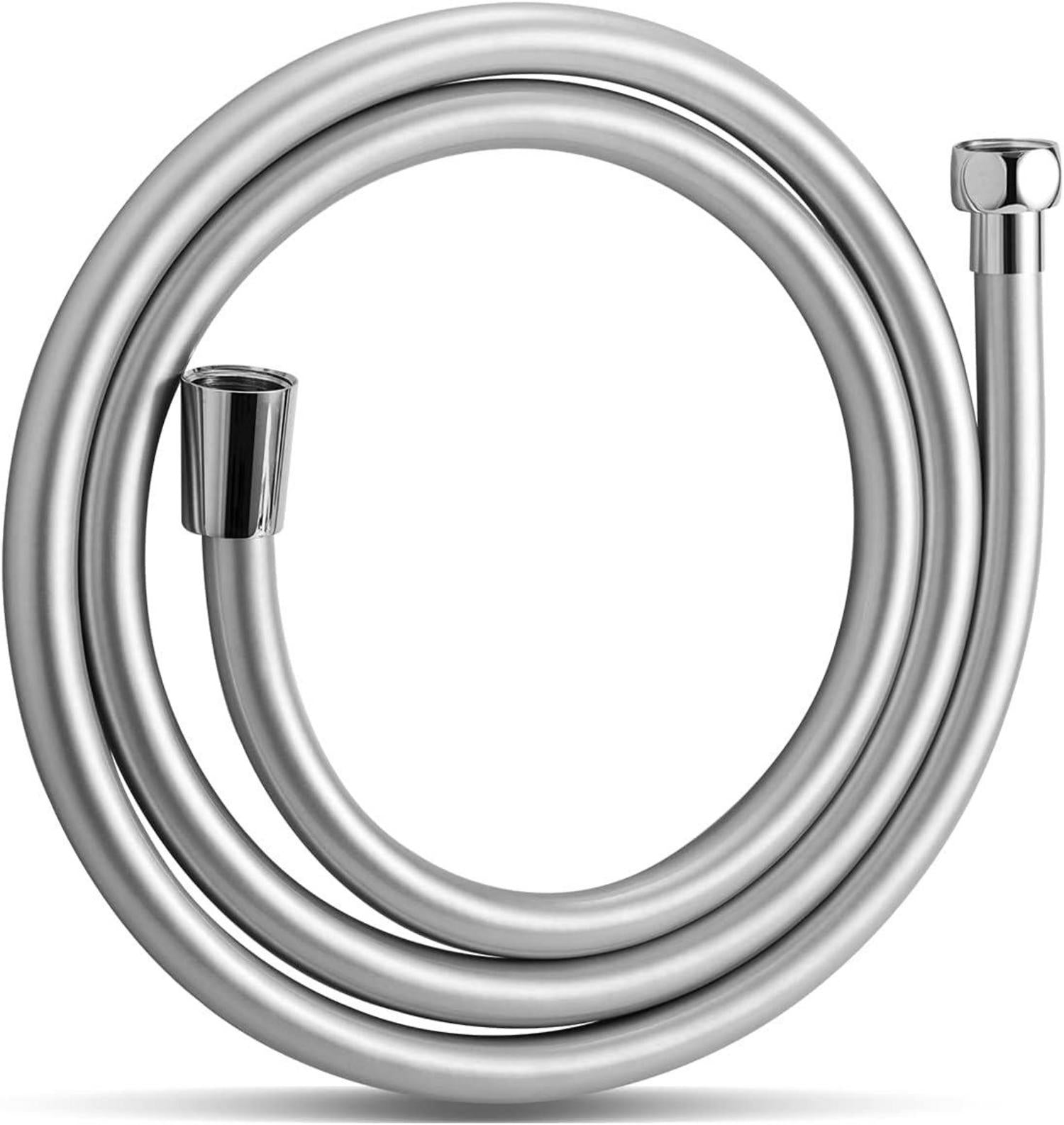 Brauseschlauch 1,5m PVC Hochdruck Badarmaturen Ersatz Silber