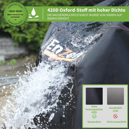 Runder Gartentisch Abdeckung wasserdicht 150x71cm