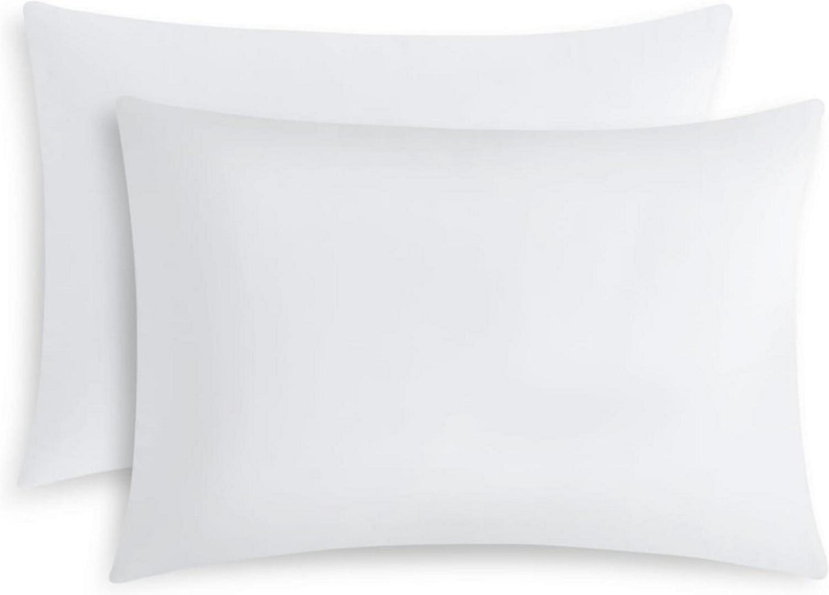 Kissenbezug 50x70 2er Set Weiß Mikrofaser Hotelverschluss