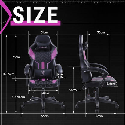 Dowinx Gaming Stuhl Racing Gamer Stuhl Ergonomischer Sessel