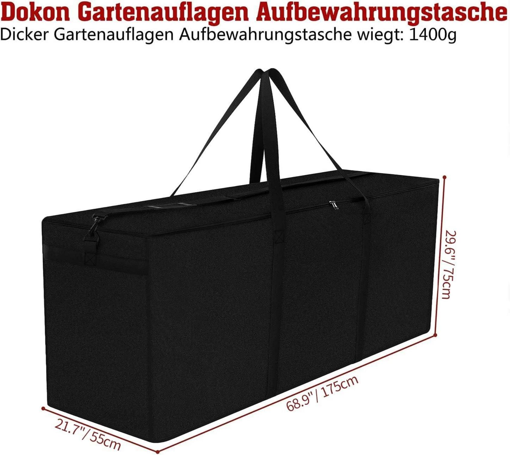 Auflagentasche Gartenauflagen Schutzhülle Wasserdicht 600D