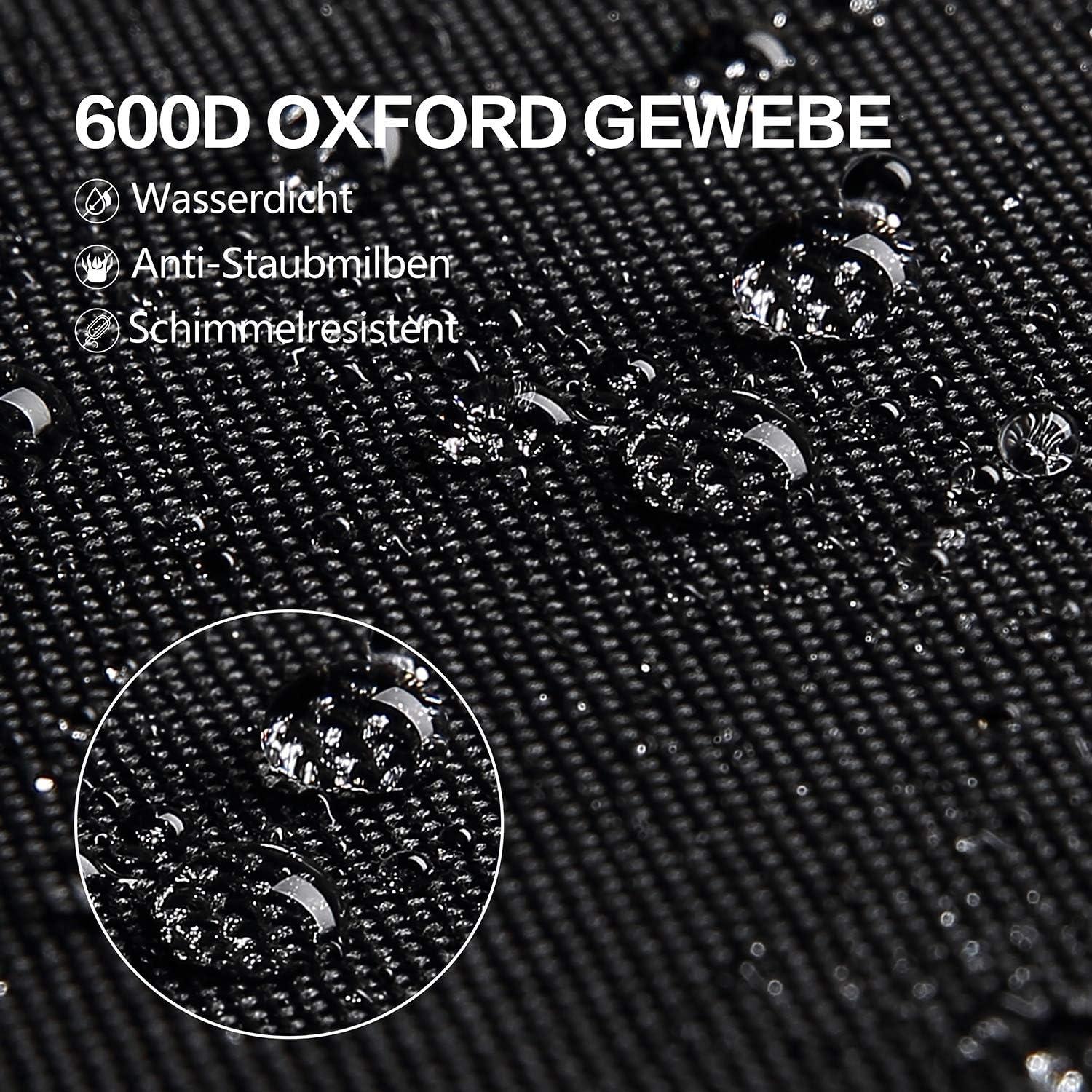 Auflagentasche Gartenauflagen 600D Oxford Schutzhülle Schwarz