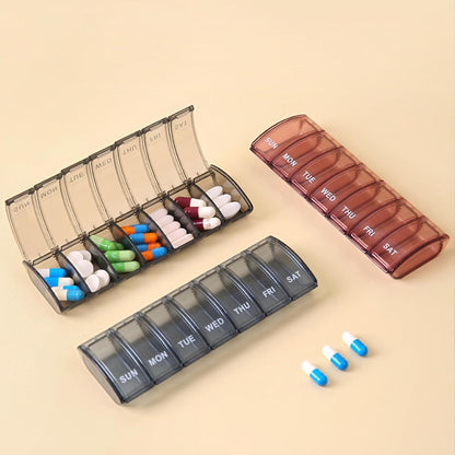 Tablettenbox 7 Tage Pillendose Medikamentenbox Vitamine Nahrungsergänzung