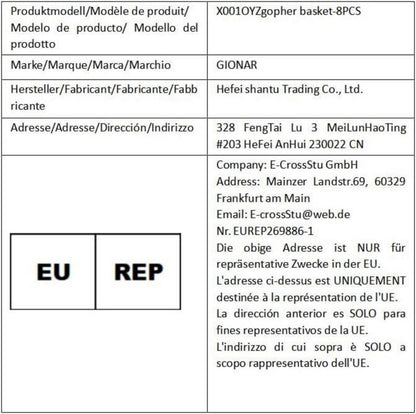 8 Stück Wurzelschutz aus Edelstahl für Pflanzen, Wühlmauskorb, Pflanzkorb 8PCS