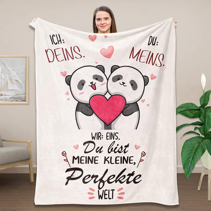 Kuscheldecke Ich Liebe Dich Geschenke Pärchen Partner