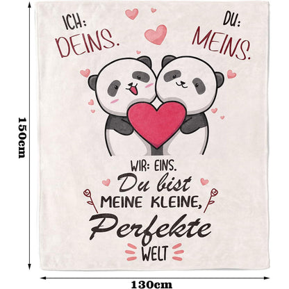 Kuscheldecke Ich Liebe Dich Geschenke Pärchen Partner