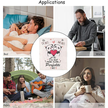 Kuscheldecke Ich Liebe Dich Geschenke Pärchen Partner