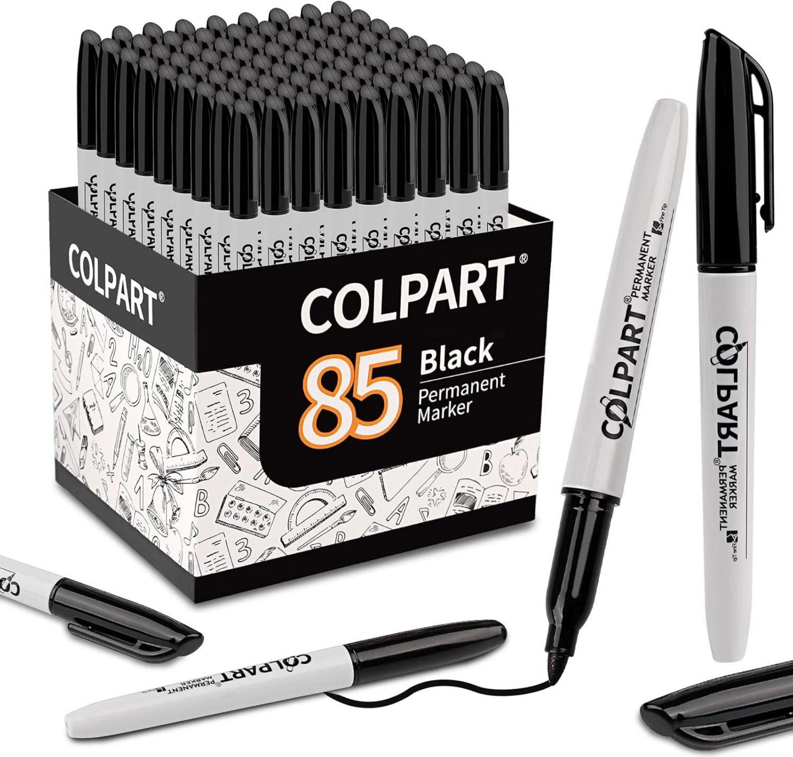 Permanent-Marker Set mit feiner Spitze 85 Stück wasserfest