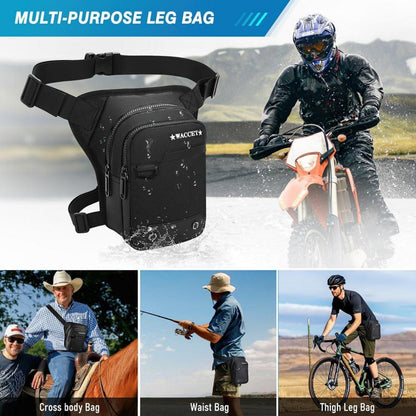 WACCET Beintasche Wasserdicht Multifunktions Gürteltasche Radfahren Outdoor