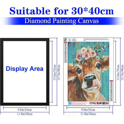 Diamond Painting Rahmen 6er Pack 30x40 cm Schwarz Magnetisch
