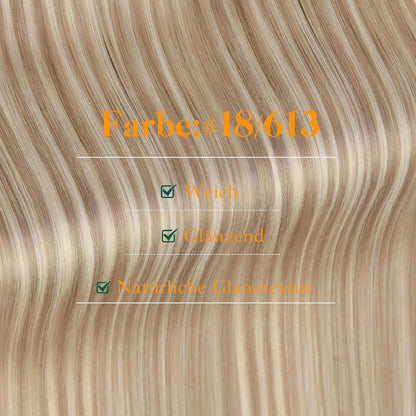 Echthaar Tape Extensions 60cm Blond – #18/613, 50g