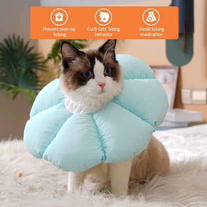 Halskrause Katze Halsband Weich Leckschutz Kragen Medium