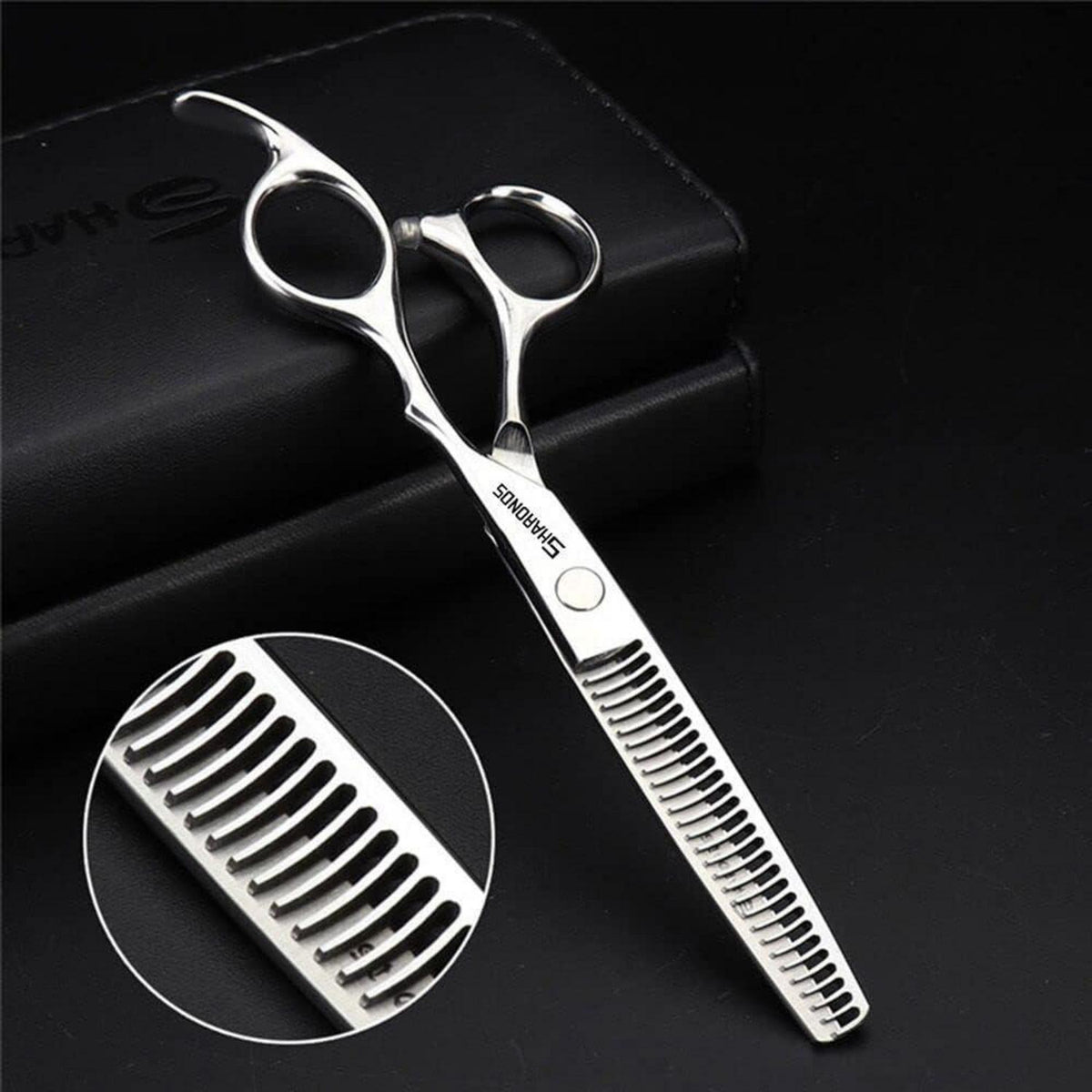 Professionelle Friseurschere 6 Zoll Edelstahl Set 7-teilig