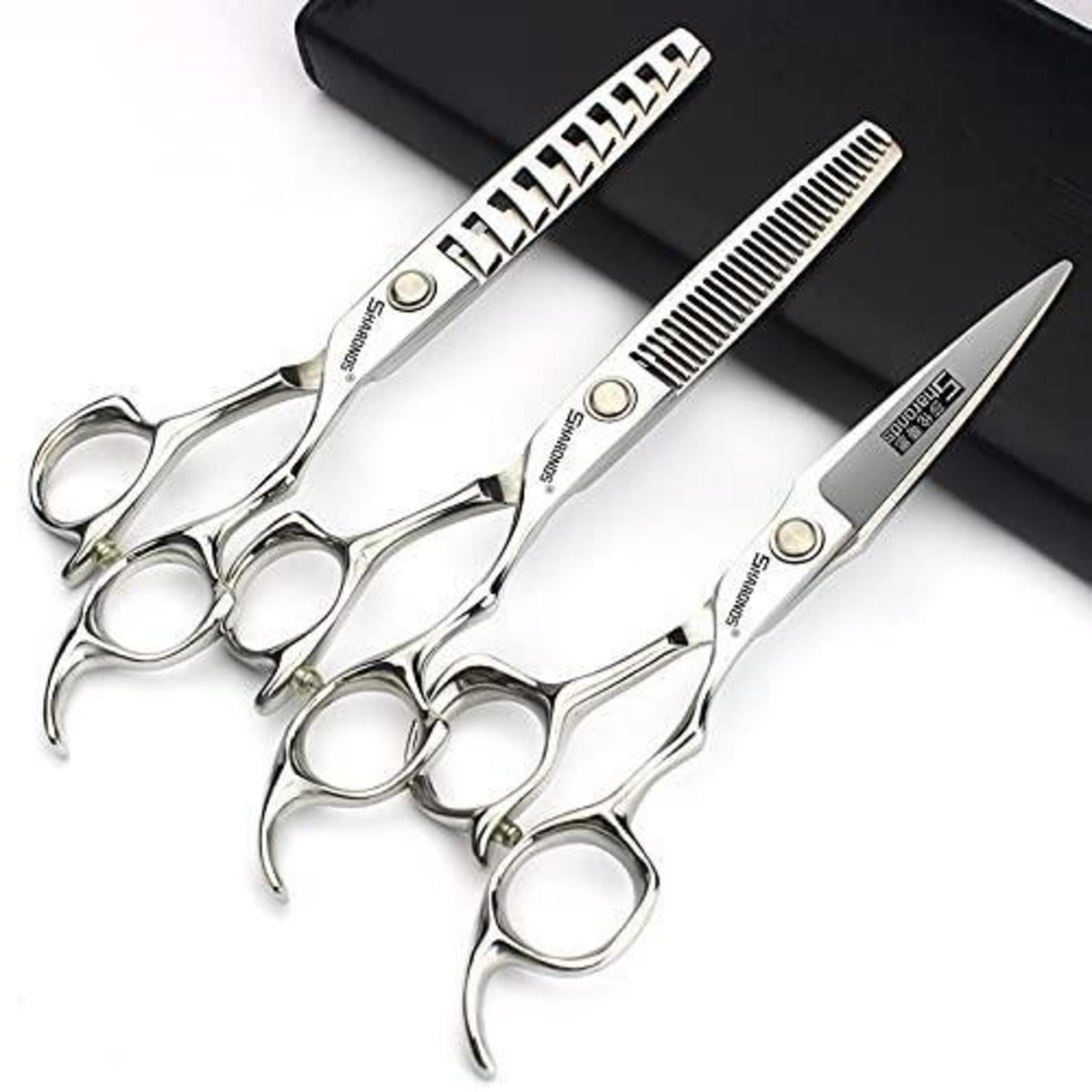 Professionelle Friseurschere 6 Zoll Edelstahl Set (3 Stück)