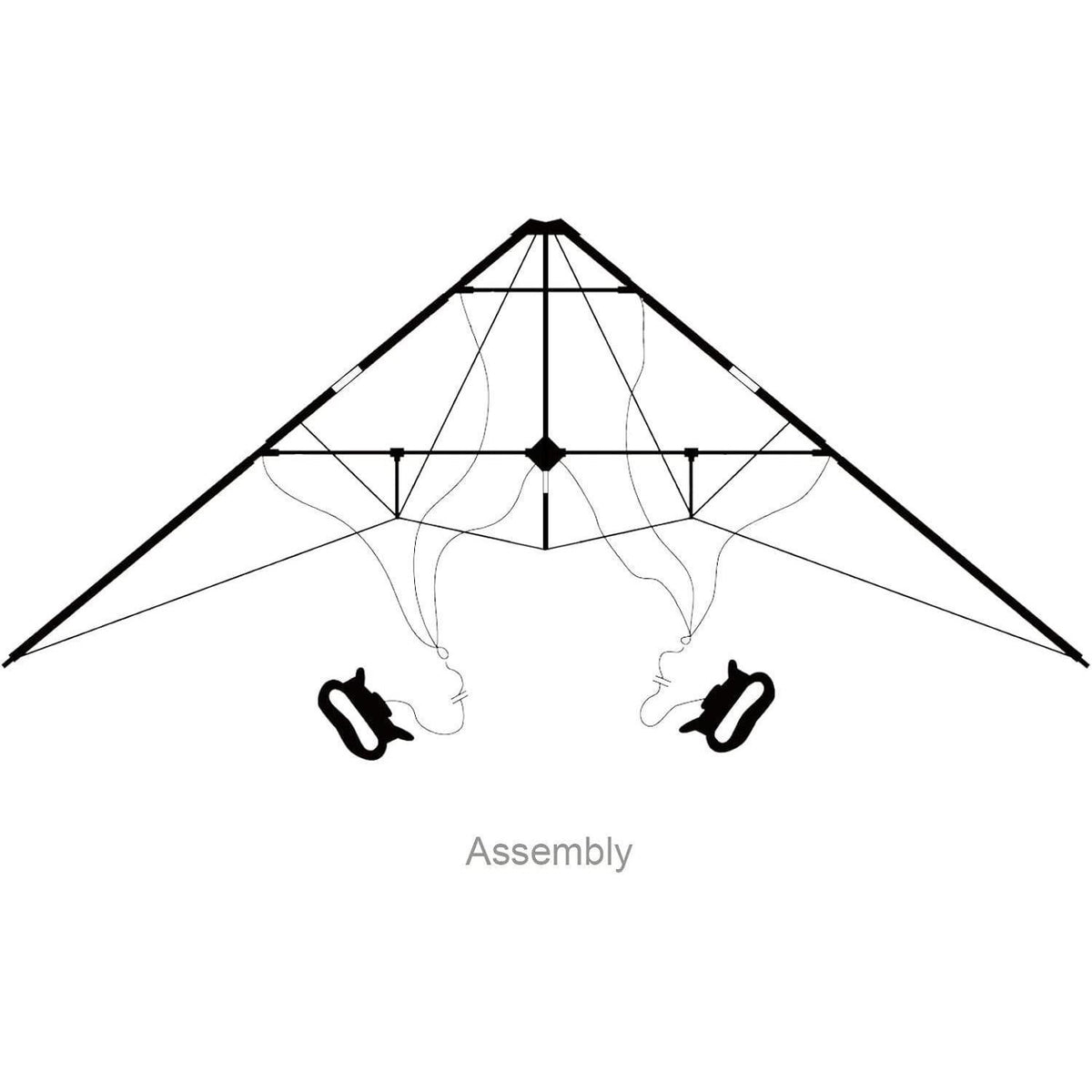 Doppelleinen-Stunt-Drachen für Kinder und Erwachsene, leicht zu fliegen
