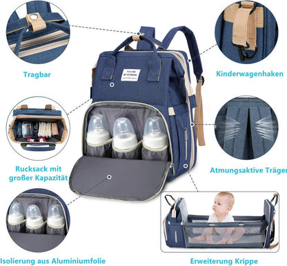 Wickeltasche Rucksack Multifunktional Wasserabweisend Groß Volumen