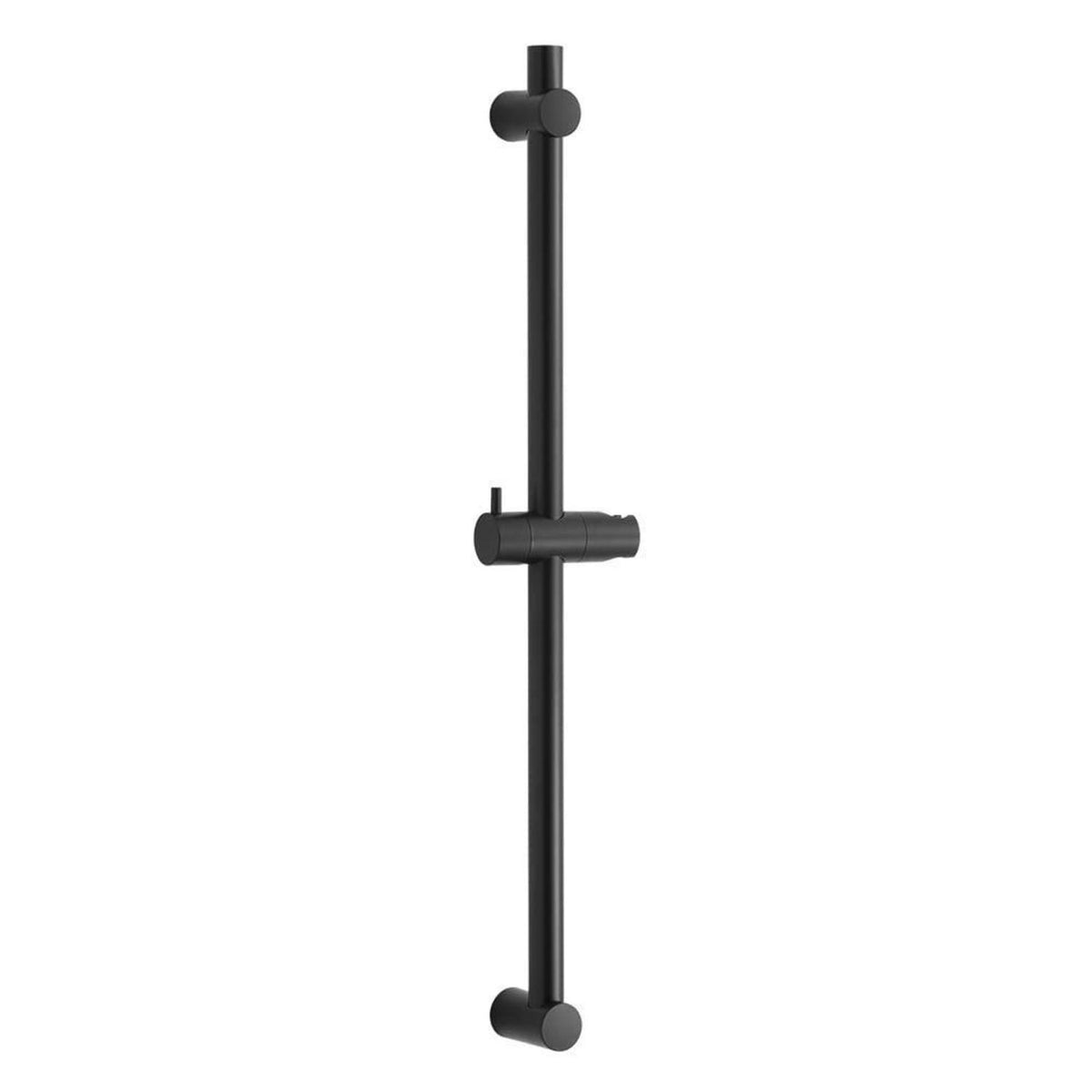 Verstellbare Duschstange Schwarz 70cm mit Halterung