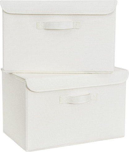 Aufbewahrungsboxen mit Deckel 2er Set Faltbare Ordnungsboxen
