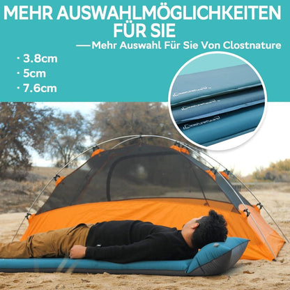 Selbstaufblasende Isomatte Camping 3,8 cm Outdoor