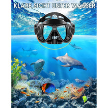 Schnorchelset Erwachsene mit Flossen Dry Top Schwimmflossen