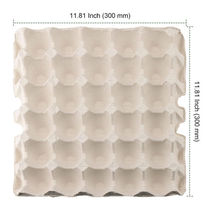 NGOSUET Weiße Eierkartons, Papierzellstoff Eierpappe, 30