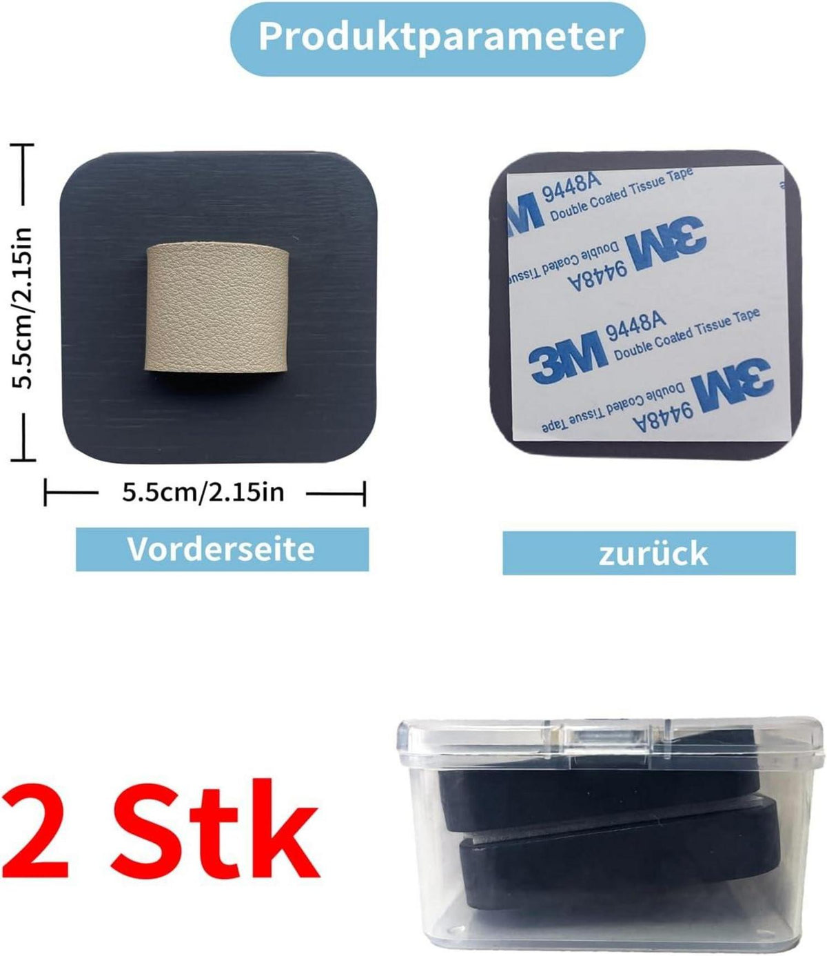 Brillenhalter Wandmontage Sonnenbrillen Organizer 2 Stücke Grau