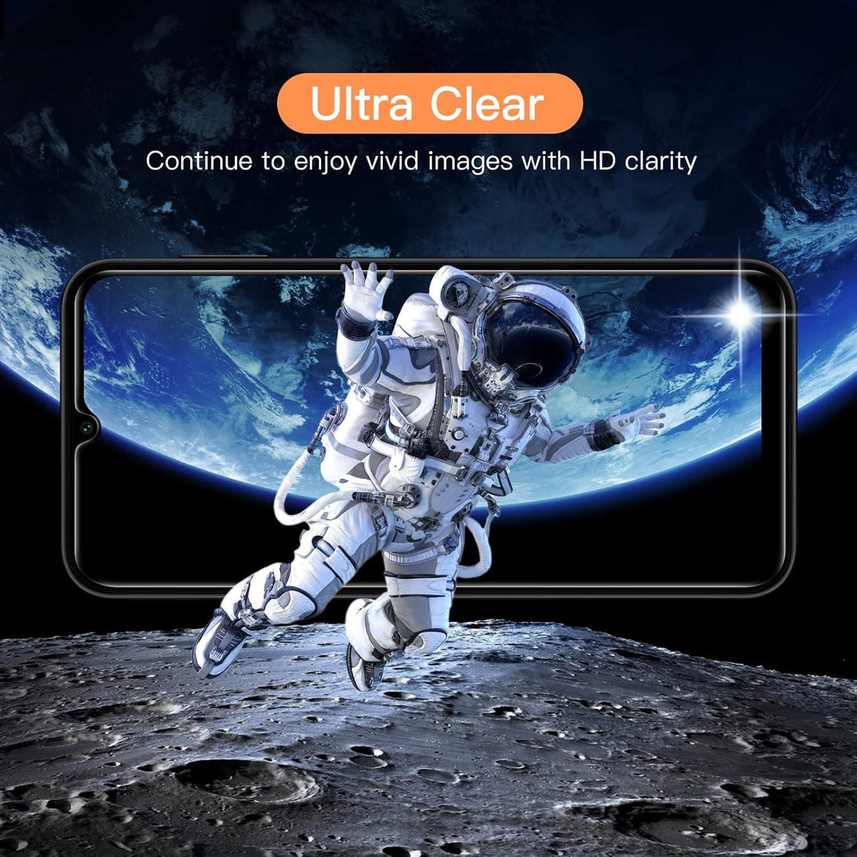 JETech Schutzfolie Samsung Galaxy A14 9H Panzer Glas Displayschutz 3er Pack