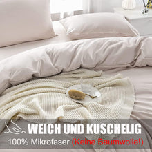 Soifox Bettwäsche 220x240 Beige Mikrofaser Set 2er